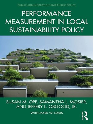 cover image of Performance Measurement in Local Sustainability Policy